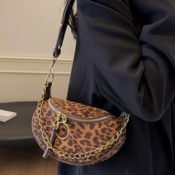 StyleCast x Revolte Women Animal Printed Half Moon Shoulder Bag-13