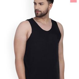 SLOWLORIS Pack Of 2 Sleevesless Bio-Wash Combed Cotton Gym Vests-picture-48