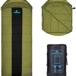 Camping Bag 210T Polyester Lining Hiking Trekking for Adults 2°C to +5°C Sleeping Bag-image-30