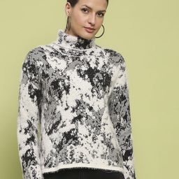 Madame Women Abstract Self Design Pullover Sweaters-picture-2