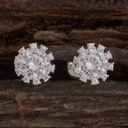 Kushal's Fashion Jewellery Embellished Bridal Gold-Plated Cubic Zirconia Ring Nosepin-11