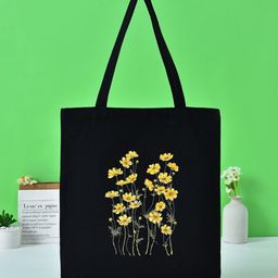 the sack co Floral Printed Oversized Shopper Tote Bag-image-74