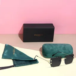 ZAADRAN Premium Unisex Sunglasses with Polarised and UV Protected Lens Z-ALBERTA-BLACK-39