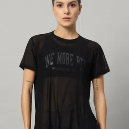 MKH Women Typography Dri-FIT Pockets T-shirt-15