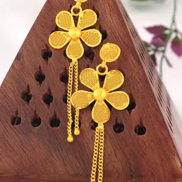 arch fashion Gold-Plated Brass Earrings-12