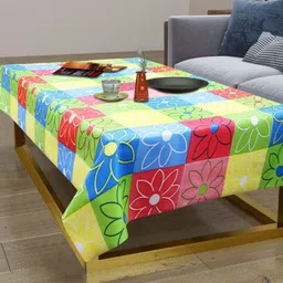 LooMantha Yellow & Green Floral Printed Waterproof 2-Seater Table Cover-19