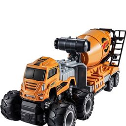 DARVICE Kids Die Cast Metal Model Cement Mixture Toy Truck-image-4