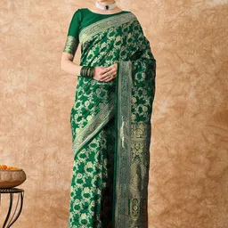 Suha Woven Design Zari Art Silk Ready to Wear Banarasi Saree-picture-46