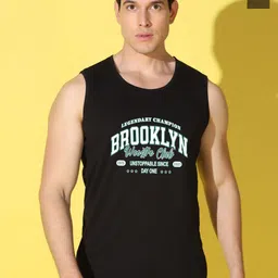 WOOSTRO Pack Of 2 Printed Combo Cotton Gym Vests VWS26(BKLN BLACK)(ALONE OLIVE)-picture-10