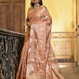 Anouk Rustic Woven Design Zari Organza Banarasi Saree-image-9