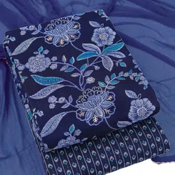 Sun Fashion And Lifestyle Floral Printed Unstitched Dress Material-picture-18