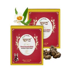VEDPURAN Set Of 2 Donkey Milk Soap - 40 g Each-10