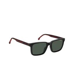 Carrera Men Rectangle Sunglass with UV Protected Lens 207604BLX53UC-MATTE BLACK RED-4