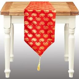 Pink Parrot Multi-Coloured Ethnic Motifs Printed Table Runner-image-71