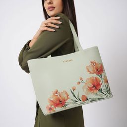 Caprese Women Floral Printed Structured Shoulder Bag-12