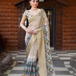 Sanwariya Silk Floral Zari Poly Chiffon Saree-image-84