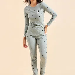 Sweet Dreams Women Pure Cotton Printed Night suit-image-43