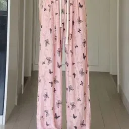 KPOP Women Printed Relaxed Loose Fit Trouser-image-31