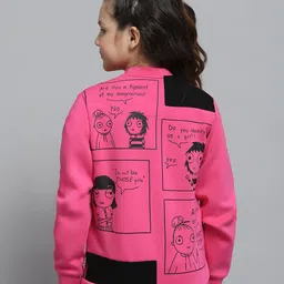 Monte Carlo Girls Graphic Printed Front-Open Sweatshirt-image-96