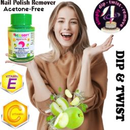 ULTRA PREMIUM Nail Polish Remover! Dip & Twist Instant! Remover, Acetone Free, Enriched with Vitamin C or Vitamin E with Lemon Fragrance. Contains Hydrating Agents & Perfume.-16