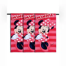 YK Pink & Red 3 Printed Cotton 400 GSM Bath Towel-image-76