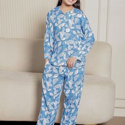 Stuffie Land Girls Printed Shirt with Trousers-image-39
