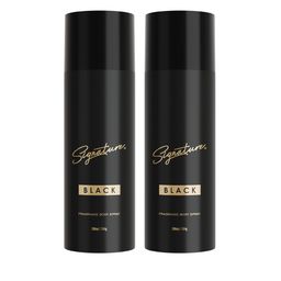 Signature Set Of 2 Men Long-Lasting Black Deodorant Body Spray - 200 ml Each-image-46