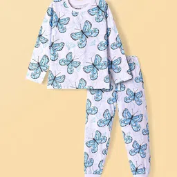 Honeyhap Girls Conversational Printed Pure Cotton Night suit-picture-25