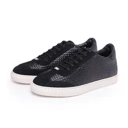 SHUTIQ Men Textured Leather Sneakers-picture-34