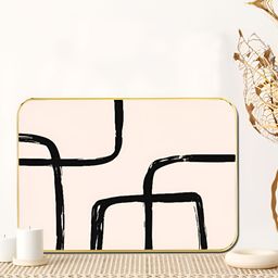 Livin'luxe Black & Pink Line Printed Wall Art-picture-23