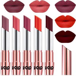 VOLO Set Of 5 Creme Matte Lipstick 3.5gEach-Plum36-DarkPeach37-RosePink38-Coral39-Maroon42-image-102