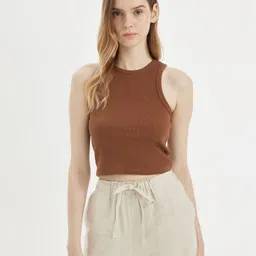 DeFacto Solid Cotton Top-image-21
