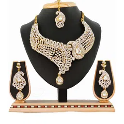 VATSALYA creation Gold-Plated Artificial Stones Jewellery Set-image-89
