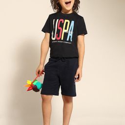 U.S. Polo Assn. Kids Boys Mid Rise Regular Fit Cotton Regular Shorts-image-4