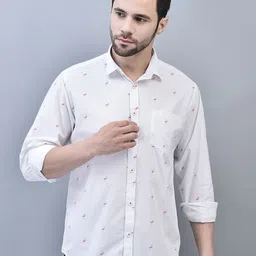 CODE OF HONOUR Men Comfort Opaque Printed Casual Shirt-image-39