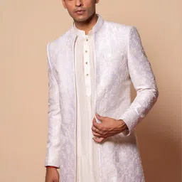 Ayush Jain Men Embroidered Sherwani Set-image-16