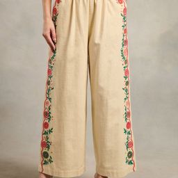 Style Island Women Embroidered Relaxed Fit Trousers-image-97