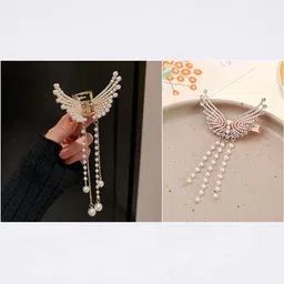 Blubby Women Set of 2 Beaded Claw Clip-37