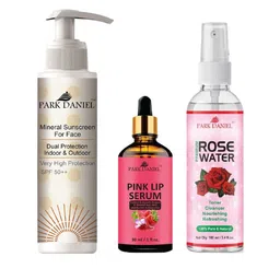 Park Daniel Set Of 3 Sunscreen - 100 ml & Rose Water - 100 ml & Lip Serum - 30 ml-51