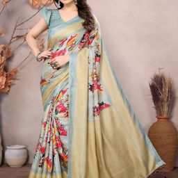 KALINI Floral Zari Art Silk Saree-image-94
