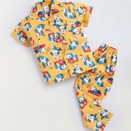 NAUTI KIDZ Boys  Cotton Cartoon Characters Printed Night suit-image-33