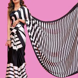 BAESD Striped Satin Saree-picture-51