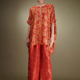 Breathe by Aakanksha Singh Floral Printed Top With Palazzo-picture-4