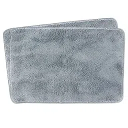 Kuber Industries Grey 2 Pieces 240 GSM Anti-Skid Bath Rugs-18