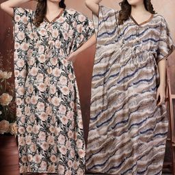 KLOTTHE Multi Maxi Nightdress-image-97