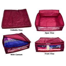 Ajabh Maroon Set of 6 Regular Multi-Utility Organisers image 4