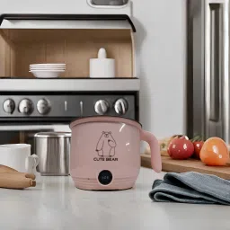creation bazaar Cooker 1.8 L, Rice Maker Cooker with Steaming Feature, Multifunction Portable Travel Cooker, Rice Cooker, Food Steamer, Egg Cooker, Egg Boiler image 5