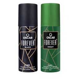 OSCAR Set Of 2 Forever Paris Black & Knight Deodorant Spray- 40 ml Each-14