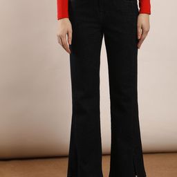 FCK-3 Women Wide Leg High-Rise Light Fade Stretchable Jeans-image-91