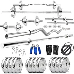 YMD Set Of 33 Rods & Plates Home Gym Combo-54